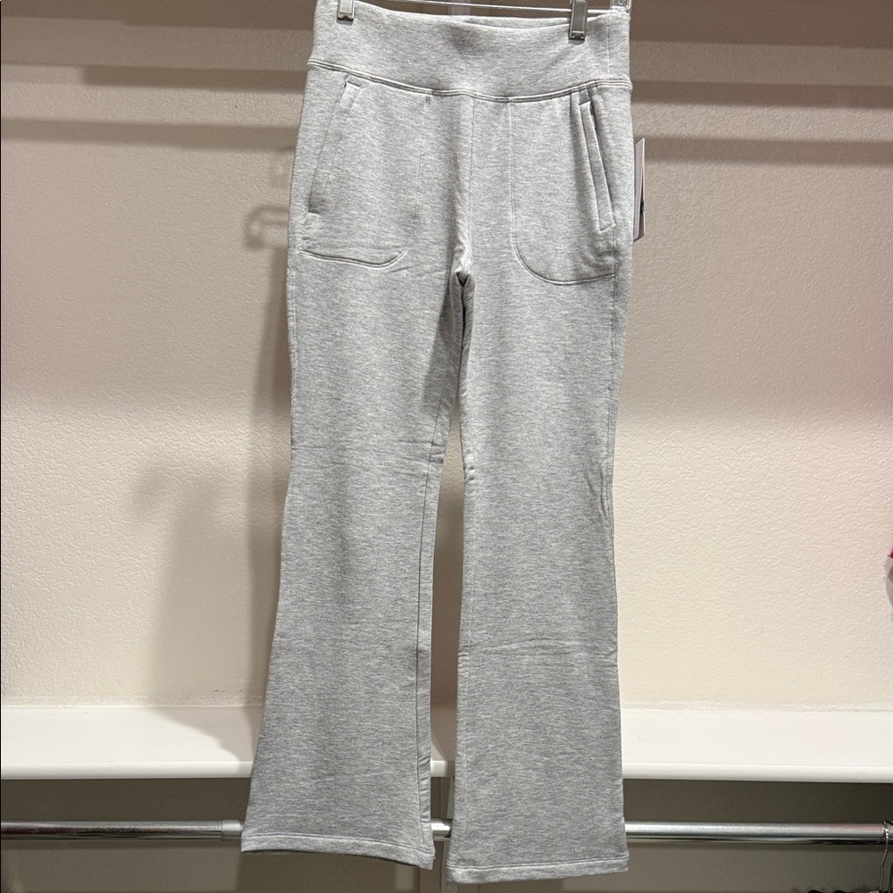 Gray High-Waisted Sweatpants